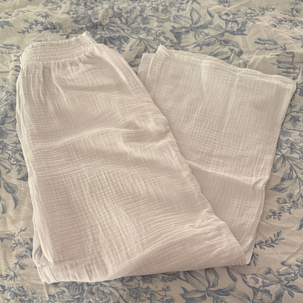 White Linen Pants